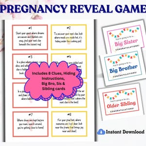 Schwangerschaft offenbaren für Siblings, Gender Reveal Spiel, Schwangerschaftsankündigung, Baby Reveal Ideen, neuer großer Bruder, werdende Eltern, große Schwester