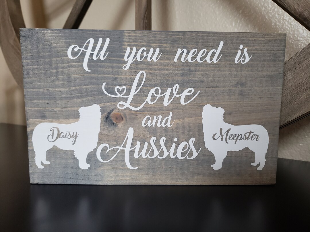Photo inspiration: Fresh Look at Personalized Aussie Wooden Dog Sign