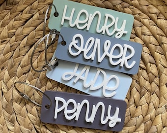 Acrylic Bag Tag, Custom Acrylic Tag, Kids Name Keychain, Lunch Box Tag, Personalized Tag, Custom Backpack Tag, Keychain For Kids