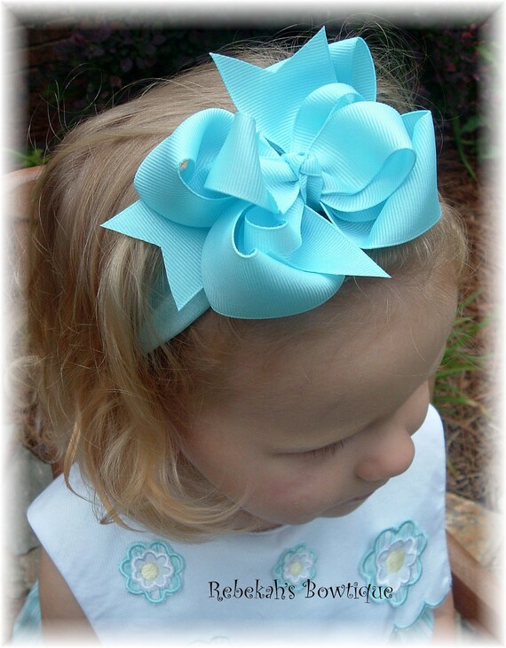 light blue headband for baby girl