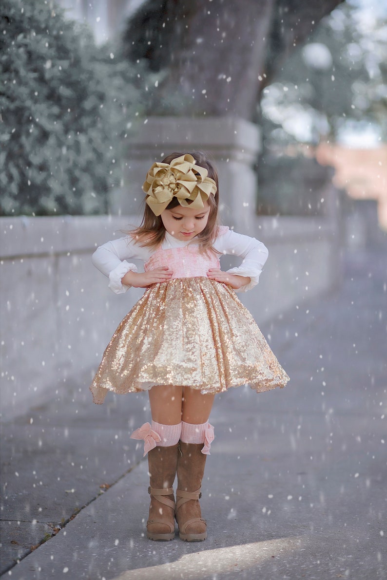 Glitter hair bow pageant wear Golden bows Hair bows for girls Baby headbands Boutique hairbow Christmas Gold Headband Loopy Hair Clip