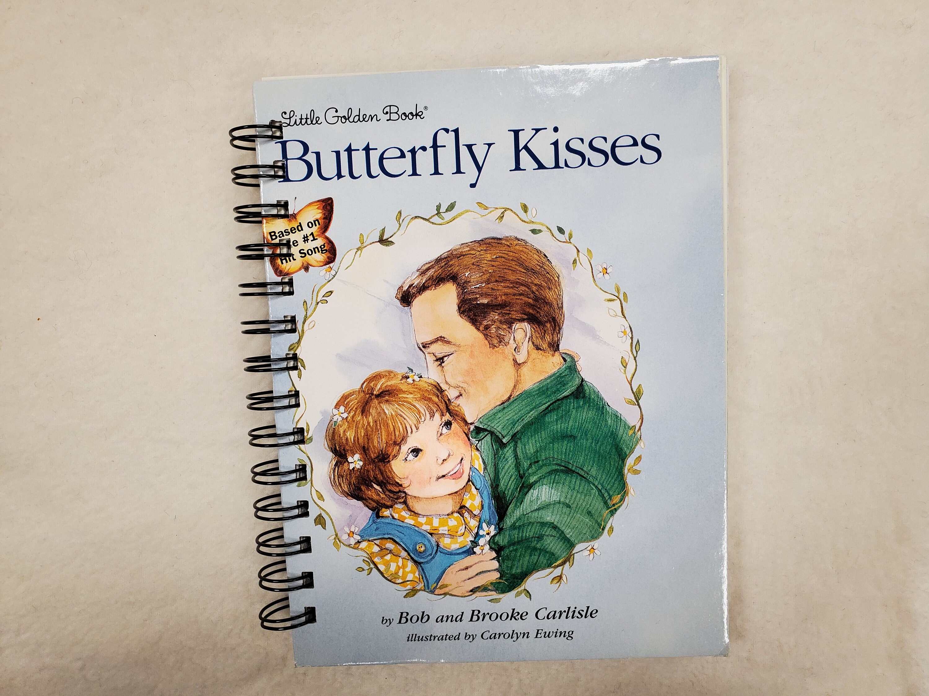 Butterfly Kisses Little Golden Book Journal with story Spiral Etsy