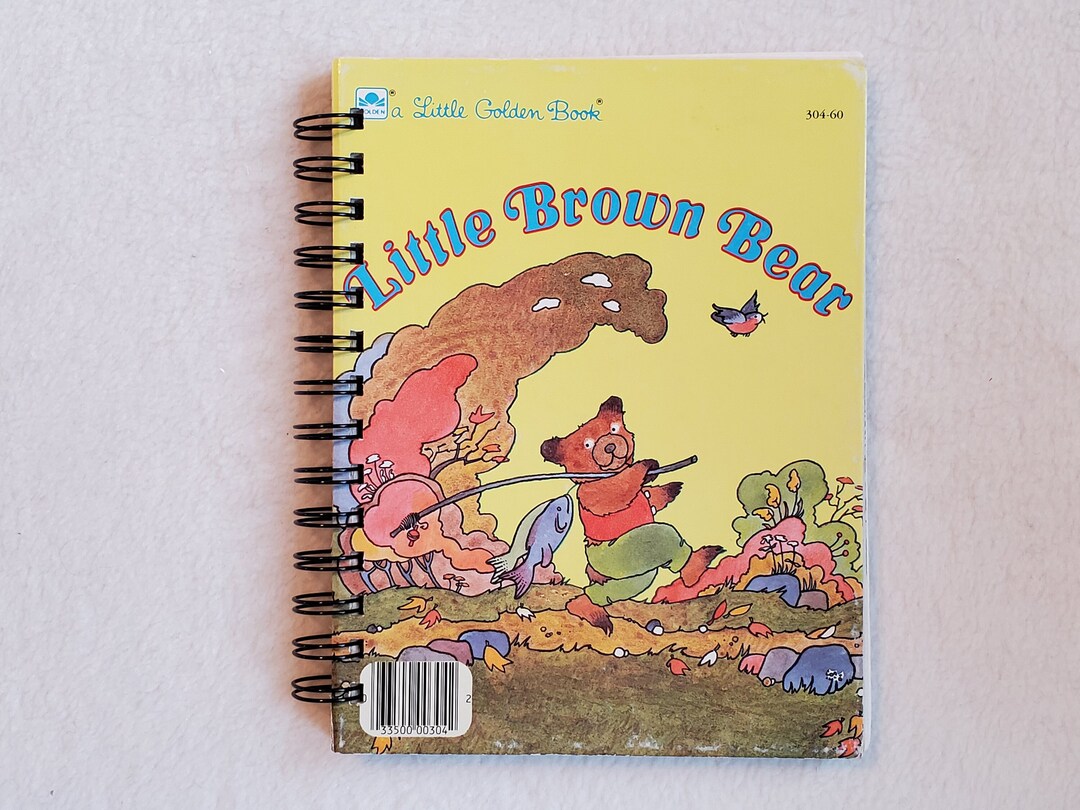 Little Brown Bear Little Golden Book Journal With Story Spiral Bound ...