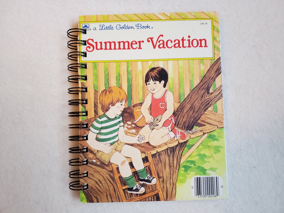 Summer Vacation Little Golden Book Journal With Story Spiral Bound