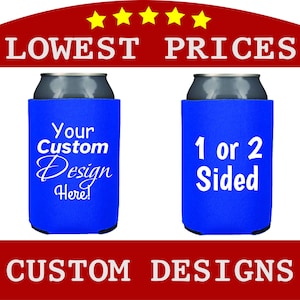 Custom Can Coolers: Personalized Drink Huggies, Design Your Own