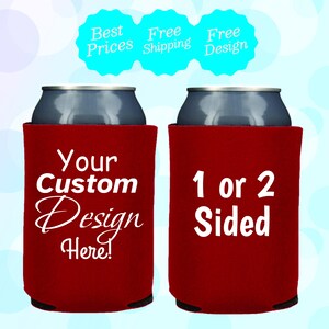 BEST PRICES! Custom Can Cooler, Wedding Can Coolers, can holders, party favors, lowest price, party, personalized cooler