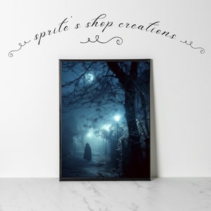 Spooky Halloween Art, Halloween Decor, Vintage Halloween, Printable wall art, Digital Download