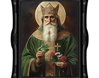 San Patrizio 2, Religioso, Irlandese, Decorazioni primaverili, Download digitale, Stampabile, Decorazione murale