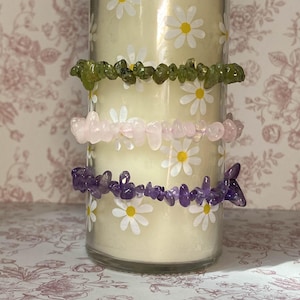 Crystal chip bracelets