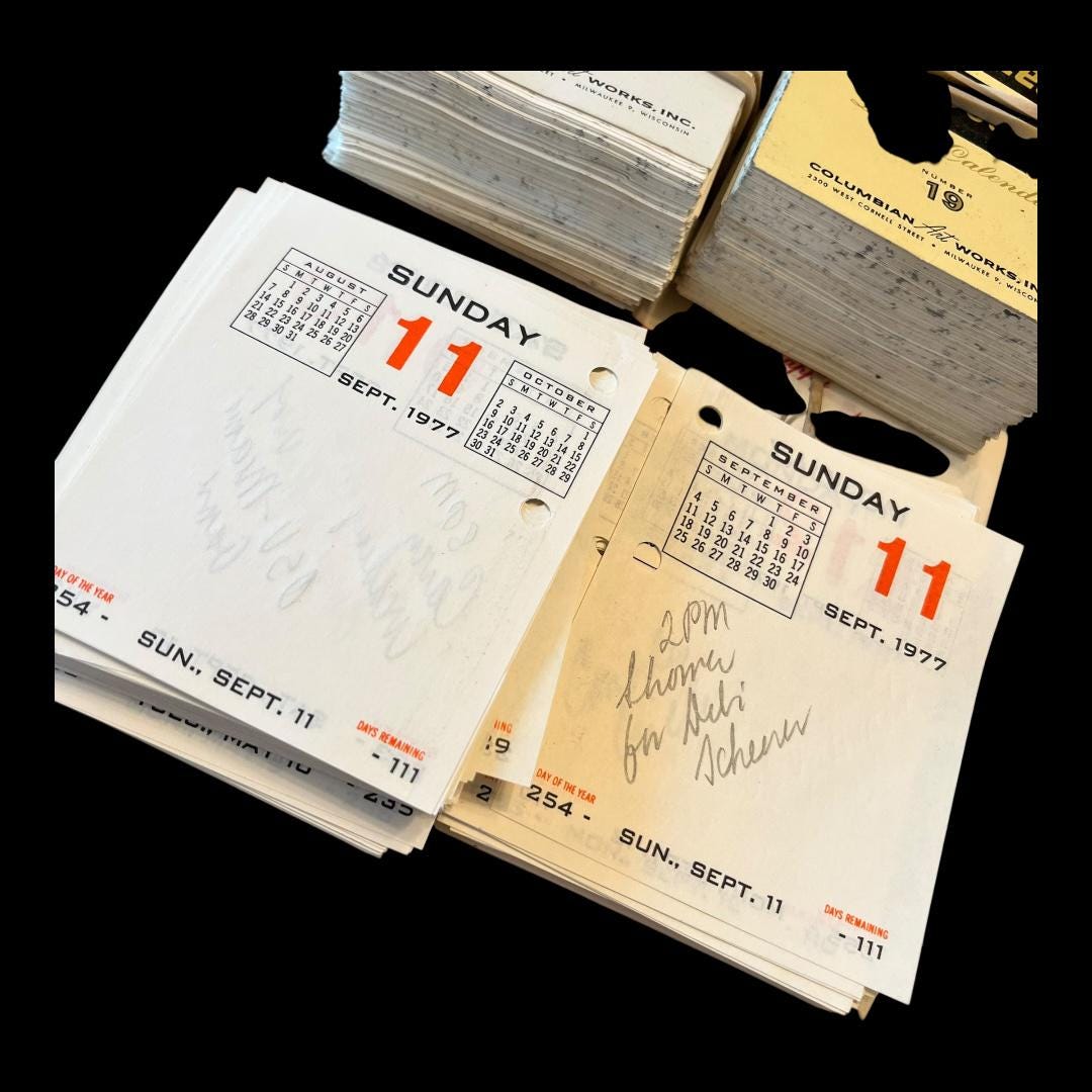Vintage Desk Calendars Twenty Years From the 60s and 70s Claim Your ...