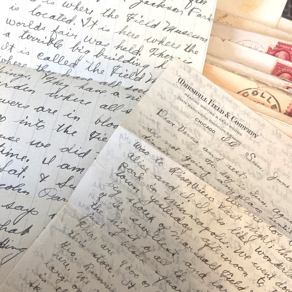 1920s and 1930s   Antique Handwritten Letters      Letters with Envelopes   Antique Letters with Envelopes