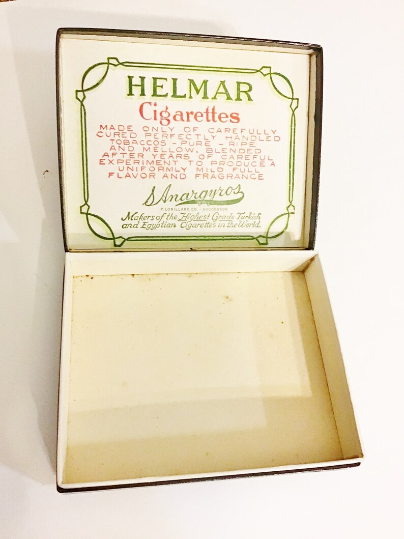 Antique Helmar Cigarette Boxes Lot of 3 Boxes Excellent Etsy