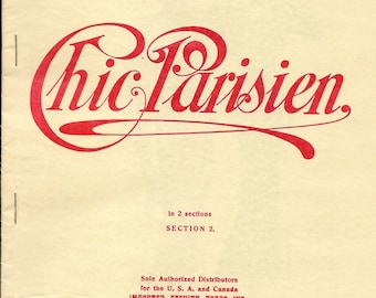 1936  Chic Parisien Fashion Illustration  Fashion Designs  from September    1936  Fashion House Show Catalogue  Nine Designs in Supplement