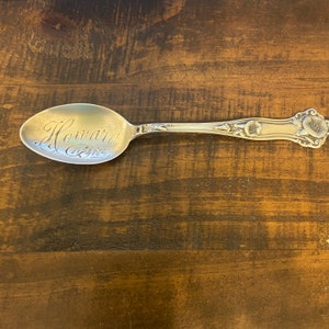 Antique Sterling Souvenir Spoon Howard  Kansas  1930s Sterling Souvenir Spoon