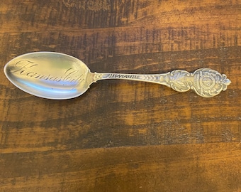 Antique Sterling Souvenir Spoon Kansas City Missouri  1930s Sterling Souvenir Spoon