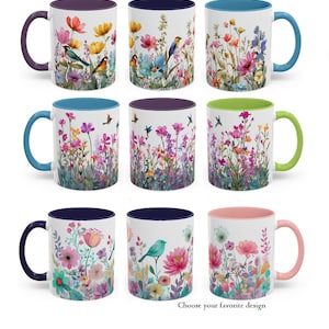 Wildflower Meadow Mug | Magical Garden Floral Watercolor Mug