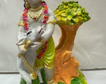 Krishna Ji mit Kuh Murti