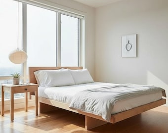 Kyoto Japanese Platform Bed | Solid Hardwood Bed Frame | Handcrafted in Oregon | Modern Minimalist Bed | Made to Order