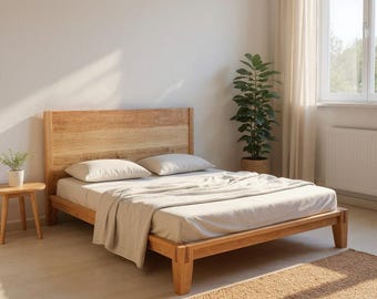 Castle Joint Platform Bed | Japanese Joinery | Solid Hardwood | Handcrafted in Oregon | Tool-Free Assembly