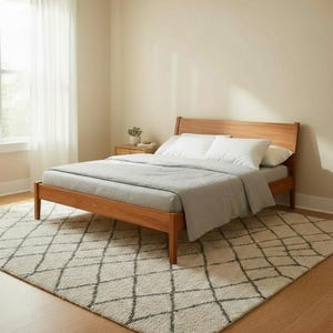 Portland studio bed, Solid Wood Bed Frame, Headboard Bed Frame, Hardwood Furniture, Handcrafted Beds, Wooden Bed
