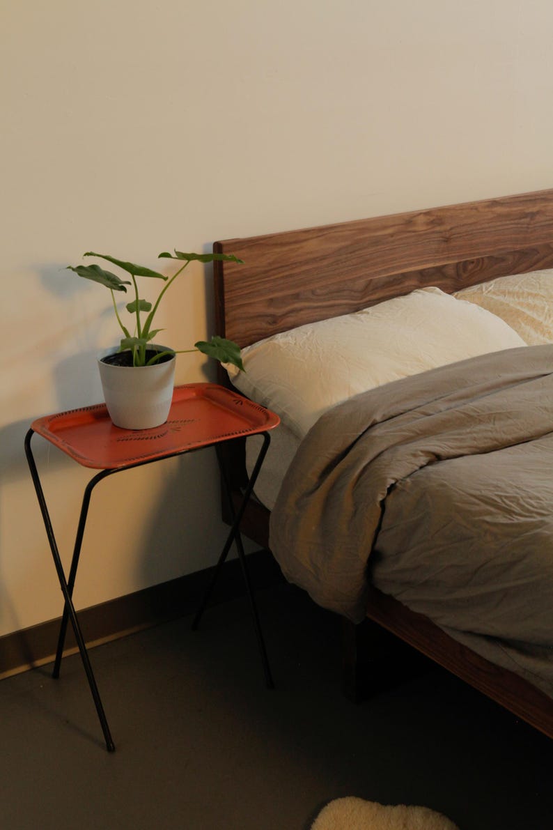 Kyoto Bed With Headboard, Modern Design Bed, Japanese Joinery Design, Solid Wooden Bed, Solid Wood Furniture