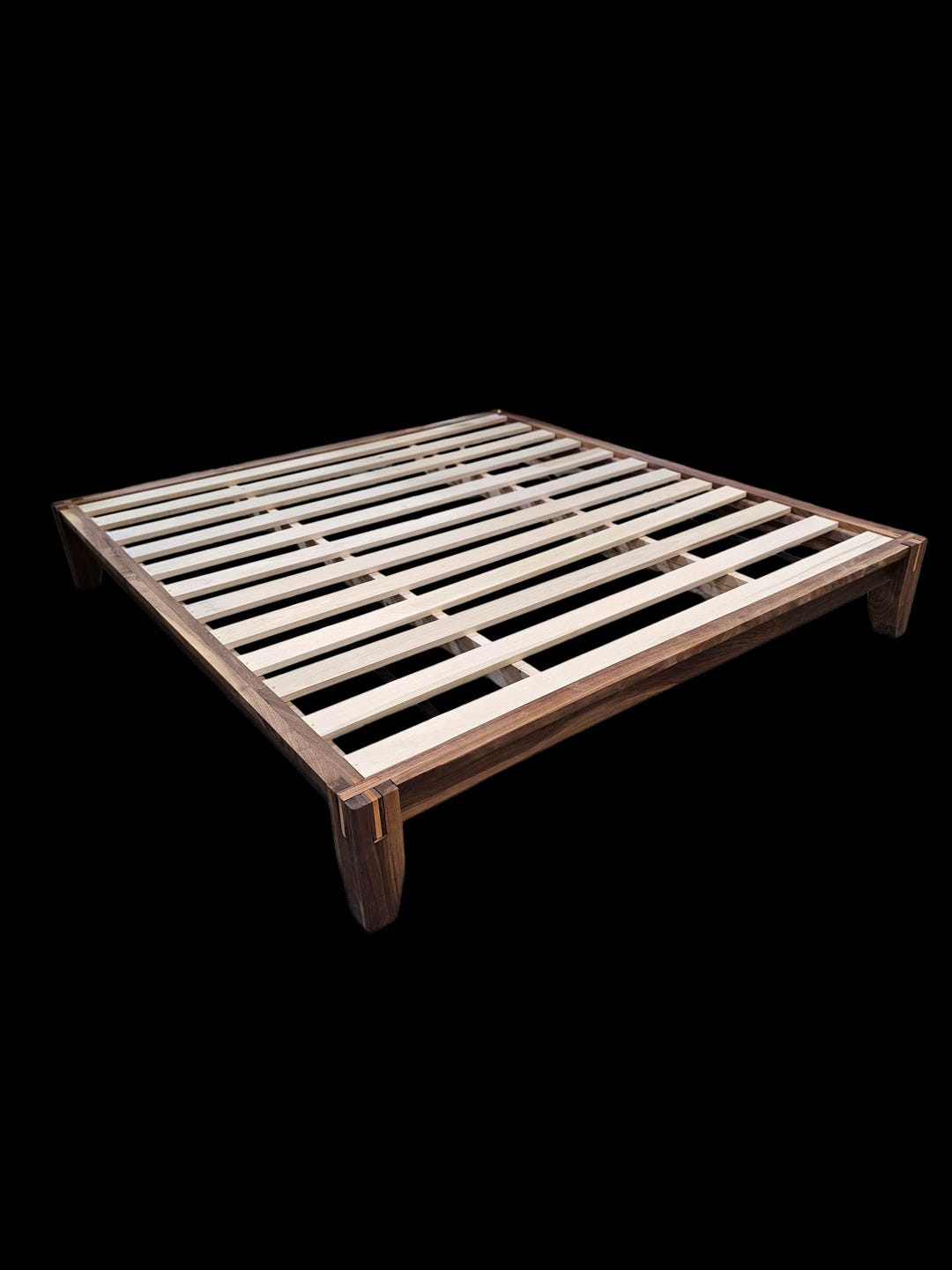 Castle Joint Basic Bed, Japanese Joinery Basic Bed, Solid Wood Bed