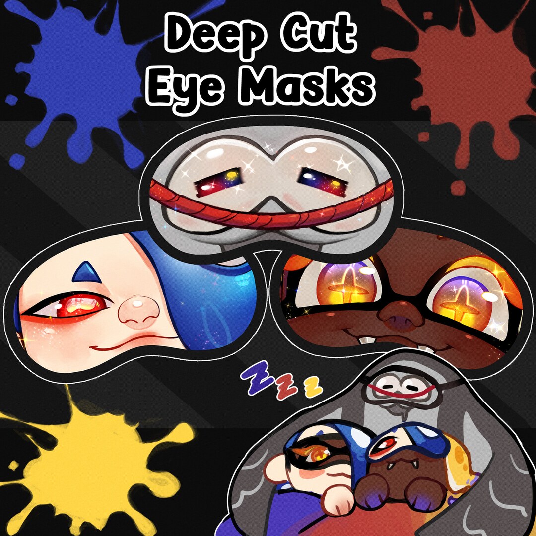 Splatoon 3 Deep Cut Eye Masks [RESTOCK + New Masks!] - Etsy