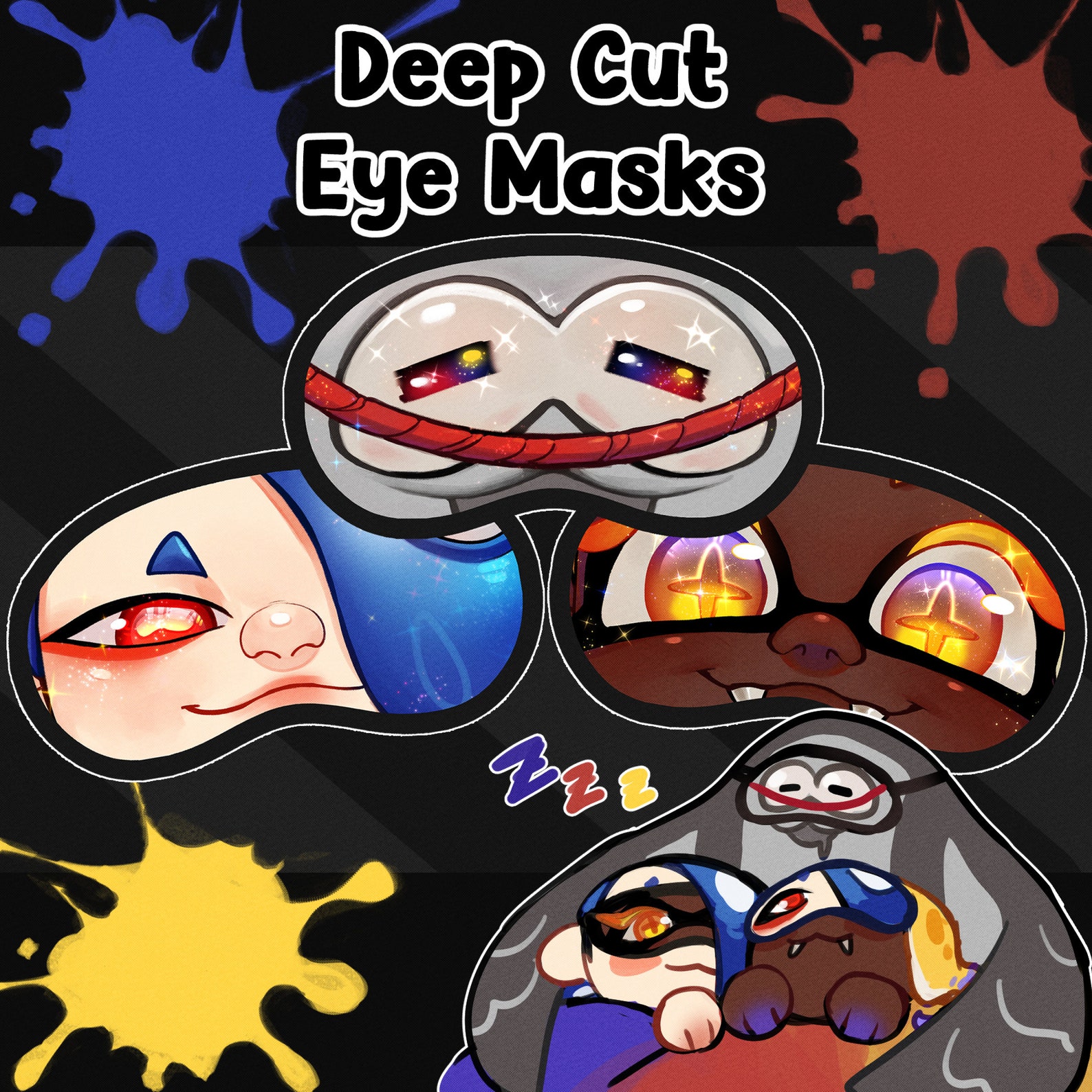 Splatoon 3 Deep Cut Eye Masks [RESTOCK + New Masks!] - Etsy UK