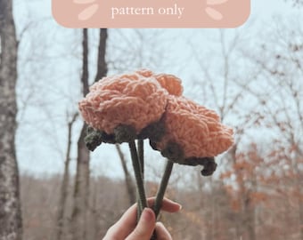 crochet rose pattern pdf flower pattern