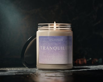 Vela de soja perfumada Tranquility, atmósfera de 9 oz, vela