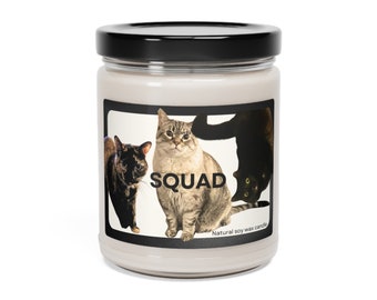Vela de soja perfumada Squad, 9 oz