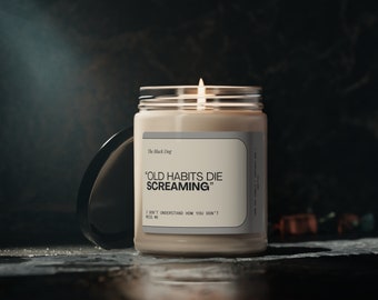 Vela de soja perfumada Old Habits, 9 oz TTPD