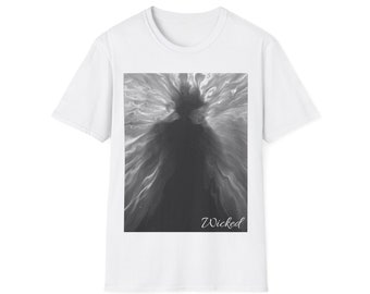 Wicked Unisex Softstyle Camiseta, Camiseta Bruja, Ropa Gótica, Halloween, Temporada Espeluznante