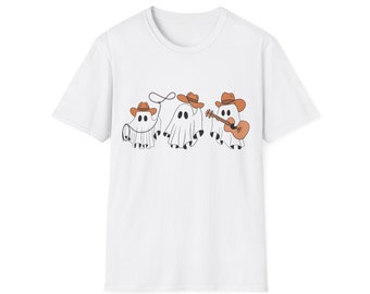 Camiseta fantasma del oeste: Camiseta de Halloween sureña de temporada espeluznante