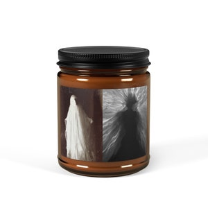 Ghost and Witch Soy Candle: Spooky Season Halloween Decor