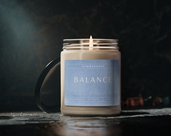 Vela de soja perfumada Balance, atmósfera de 9 oz, vela