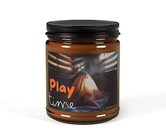 Play Time Ghost Candle: Gruselsaison Sojawachs Kerze