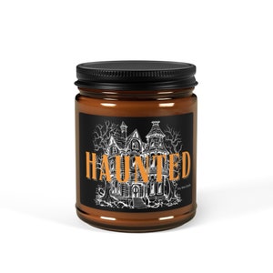 Haunted House Soy Wax Candle - Spooky Halloween Decor