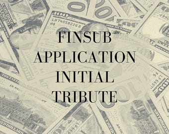 Finsub Application Initial Tribute - Financial Domination Femdom Findom Paypig Session Contact Form