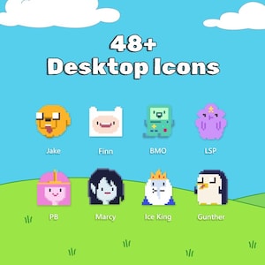 Adventure Time Desktop Icons - Etsy