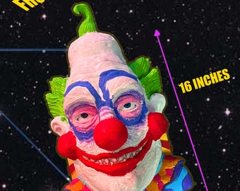 Killer Klownz aus dem Weltraum 3D Porträt Handgemalt