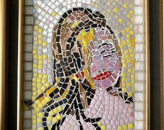 Woman mosaic art decorative