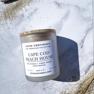 Cape Cod Beach House Candle: Coastal Scented Soy Wax Candle