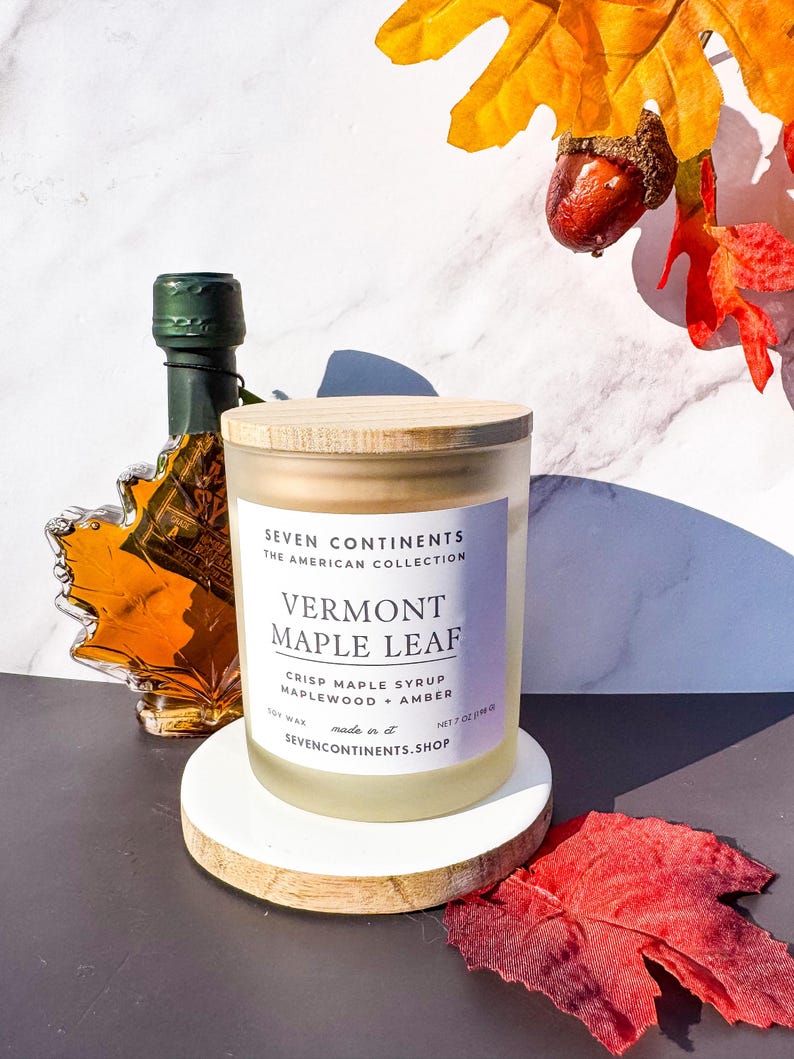 Seven Continents Vermont Maple Leaf Candle - Thumbnail 3