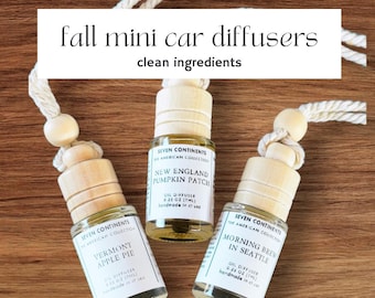 Fall Mini Car Diffusers – Travel-Inspired Hanging Air Fresheners | Autumn Scents for Cars & Small Spaces