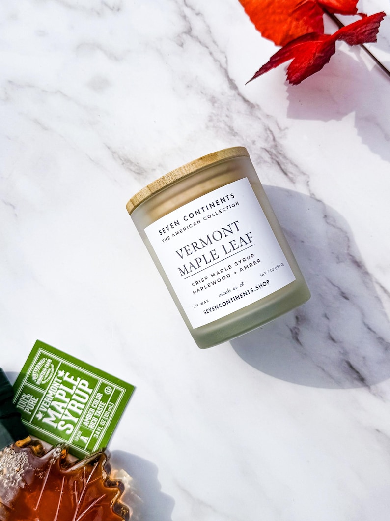 Seven Continents Vermont Maple Leaf Candle - Thumbnail 2