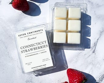 Strawberries and Cream Soy Wax Melt: Eco-Friendly Bakery Scent