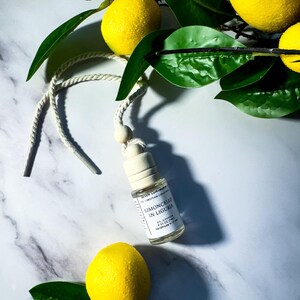 Citrus Lemon Car Air Freshener | Hanging Diffuser | Limoncello Italy Scent | Amalfi Coast