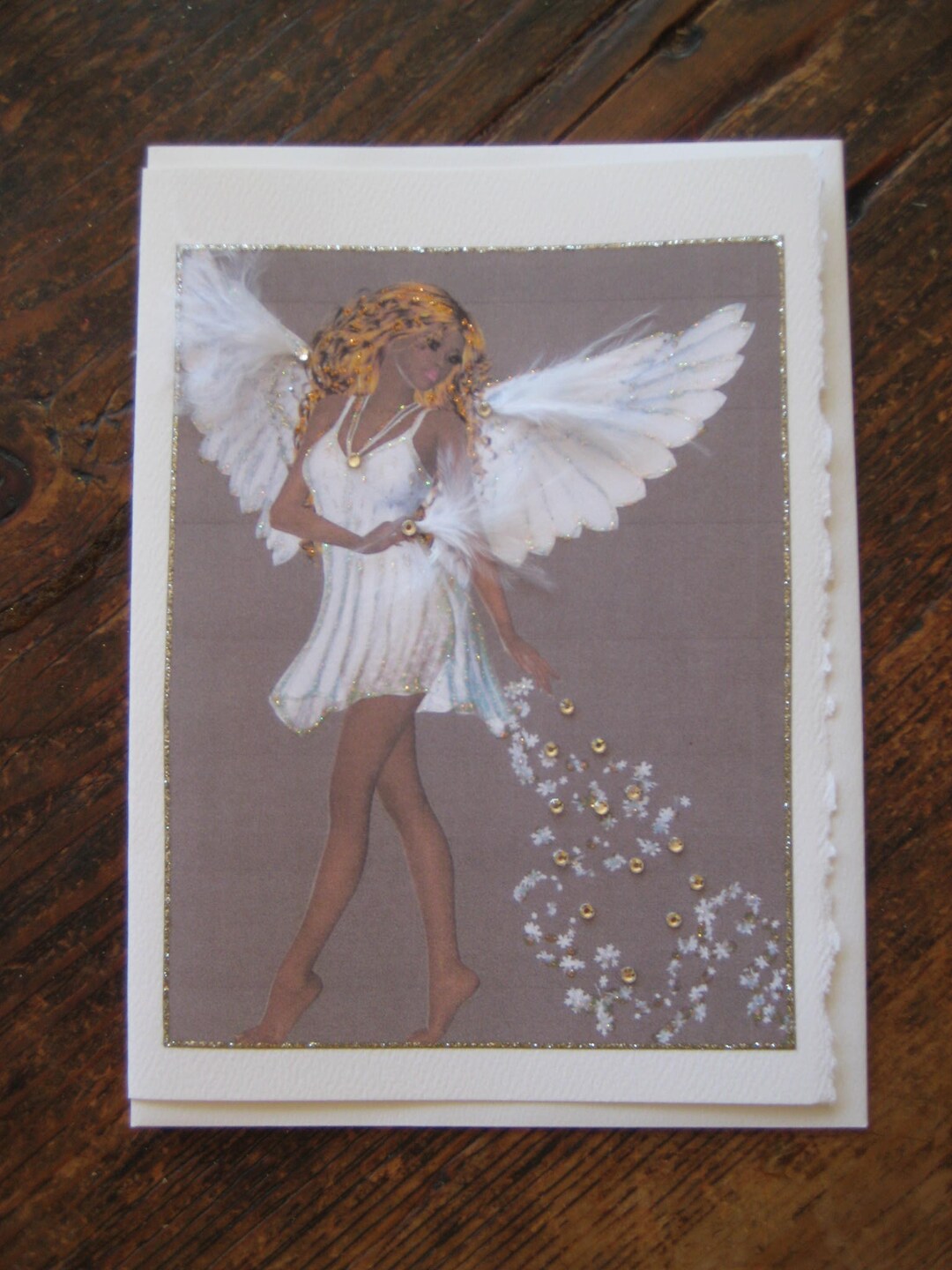 African American Angel 5x7 Notecard - Etsy