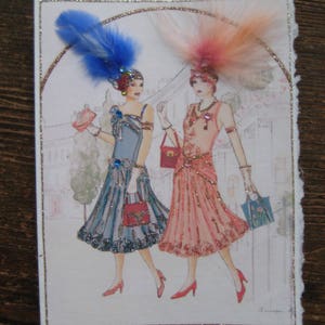 Art Deco card &quot;A day in the city&quot;